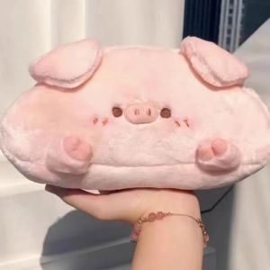 Dung Tích Lớn Cói Sang Trọng Hộp Đựng Bút Chì Động Vật Đáng Yêu Con Dấu Nhỏ Văn Phòng Phẩm Túi Bảo Quản Sinh Viên Đồ Dùng Học Tập