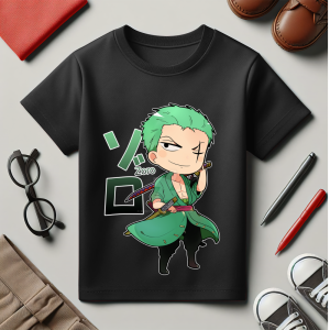 Baju Kaos Anak Laki Laki Distro Karakter Zoro Keren Import 1 - 10 Tahun - Hypelane Kids