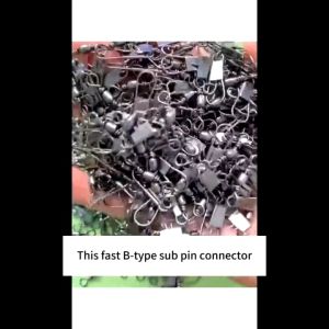 Bite 60pcs Fishing Line Connector Bucket Rotating Ring Interlocking