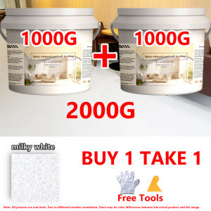 BUY1TAKE1 Epoxy Colored Sand Self Leveling Floor Paint Household Imitation Marble