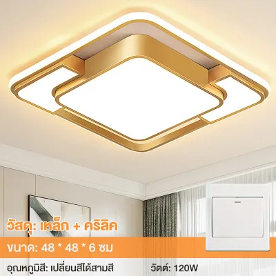 รับประกัน30ปี โคมไฟติดเพดาน โคมระย้า ที่ใช้ในห้องนั่งเล่น ห้องรับประทานอาหาร ห้องนอน Ceiling Lights ไฟเพดาสร้างสรรค์บ้านตกแต่งแสง แสงระเบียง
