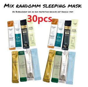 30pcs COLLAGEN FIRMING SLEEPING MASK Cerah dan lembapkan muka / Kurang Jerawat/ Jeragat Pudar/Kurangkan Minyak Kulit Muka Topeng tidur terbaik pemutihan pelembab kecantikan serbuk kering beku bebas basuh Topeng Gel Tidur Original Untuk Lelaki Perempu