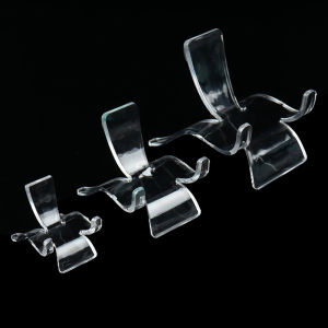 Fantic 2pcs ชั้นวางของอะคริลิคหินคริสตัลคลัสเตอร์ยืนตัวอย่างแร่ผู้ถือจอแสดงผล