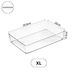 [BUY 1 GET 1 FREE] Drawer Organizer Tray Make Up Stationery Organizer Kitchen Utensils Sorting Transparent Acrylic Storage Box Drawer Divider Drawer Organizer