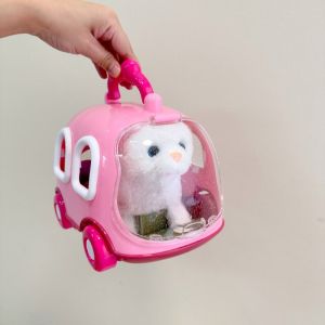 Kawaii Electronic Bunny Stuffed Toy Simulation Cute Pet Animals Walking Toys Stuffed Doll Children Toys
