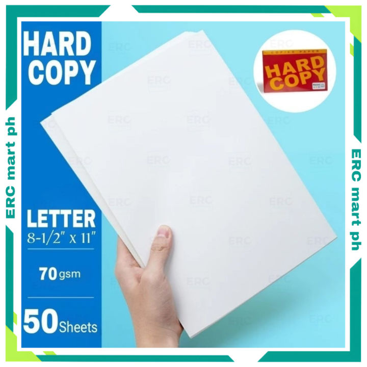 ERC LETTER 50 100 200pcs HARD COPY Short A4 Long Bond Paper 70gsm ...
