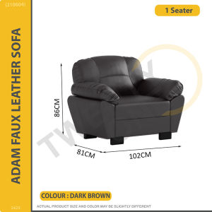 [SG Seller] Twenty one ADAM FAUX LEATHER SOFA (3-SEATER / 2-SEATER / 1-SEATER AND WITH CHAISE)