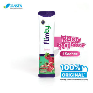 Flimty Fiber Antioxidant - Minuman Detox Rasa Raspberry 1 Sachet