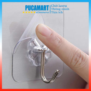 [HCM]Set 10 Móc Dán Tường Treo Đồ Quần Áo Phụ Kiện Siêu Chắc Chịu Lực Tốt Không Cần Khoan Tường - PucaMart
