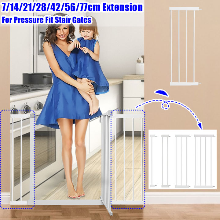 Stair Gate 14/28cm Extension For Pressure Fit Stair Gates White Lazada