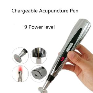 Rechargeable Electronic Pulse Massage Pen Hand‑held Acupoint Stimulator Stick for Full‑Body Relaxation