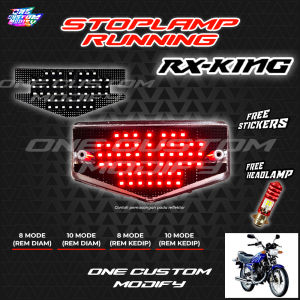 Lampu Rem Rx King New 8 10 Mode Running Lampu LED Modifikasi Variasi Motor