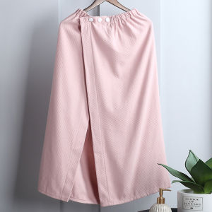 Tinh Khiết Bông Waffle Áo Choàng Tắm Phụ Nữ Mặc Bandeau Phong Cách khăn tắm Thấm Nước Và Dễ Dàng Để Khô Tắm Bọc