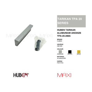 HANDLE HUBEN TPA-20 288 MM ALUMUNIUM