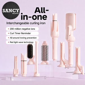 SANCY 9 in 1 Automatic Hair Curler And Styler Set With Scalding Proof Long Hair Comb Styling Tool Pelurus Pengeriting Rambut Automatik - Fulfilled by SANCY