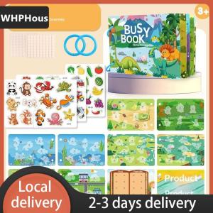 [COD] WHPHous Ship within 24 hours Magnetic Sticker Busy Book For Baby Enlightenment Book Montessori Toy Activity Books For Toddlers