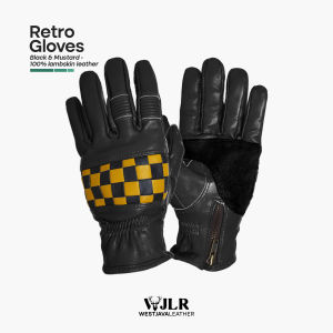WJ Leather - Sarung Tangan Kulit Asli Retro