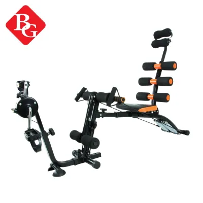 (ẢNH THẬT & VIDEO)BG - Máy tập cơ bụng đa năng NEW SIX PACK CARE KM2018 phối hợp nhiều bài tập thêm bộ bàn đạp đa năng