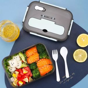 Lunch Box Work Student Outdoor Activities Travel Microwave Heating Food Container Plastic Bento Box