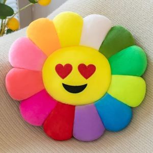 Flower Plush Cushion Soft and Comfortable Sunflower Pillow Childrens Bedroom Decoration Petal Throw Pillow Office Chair Cushion