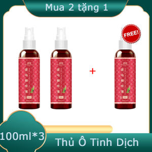 Dầu gội đầu đen hiệu quả vĩnh viễn Thảo dược tự nhiên Hà Thủ Ô Dầu gội tóc đen biến tóc trắng/xám của bạn thành màu đen Anti-Deflation Hair Moisturizing Hair Root 100ML