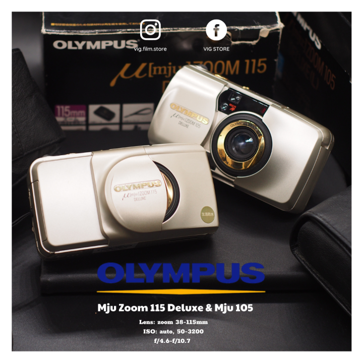 máy ảnh PnS olympus mju zoom 115 deluxe & 105 deluxe - Lazada