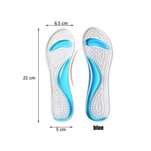 1Pair Orthopedic Insoles for Women Shoes Flat Feet Arch Support Silicone Gel Insoles for High Heels Inserts Foot Massager Shoe Pads