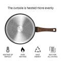 Ecowin Cookware  25cm White/Blcak Non Stick pizza pan Frying pan non stick frying pan cooking pot kuali tak melekat original. 