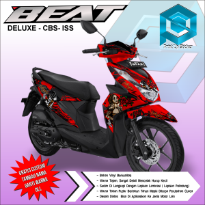 DECAL STIKER BEAT 2020 DECAL FULL BODY VARIASI 4007 LADYROSE HONDA BEAT DELUXE CBS 2020 REPSOL FREE  CUSTOM