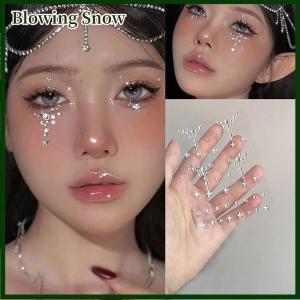 Blowing Tự Làm Đôi Mắt Mặt Tự Dính Trang Điểm Hình Xăm Tạm Thời Vẻ Đẹp Kim Cương Đồ Trang Sức Dán Lễ Hội Cơ Thể Nghệ Thuật Trang Trí Nội Thất Móng Tay Kim Cương