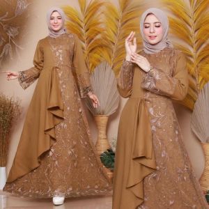 GAMIS ZOLLA / GAMIS BRUKAT / BAJU LEBARAN / PAKAIAN WANITA / GAUN PESTA / KEBAYA / JUMBO SIZE