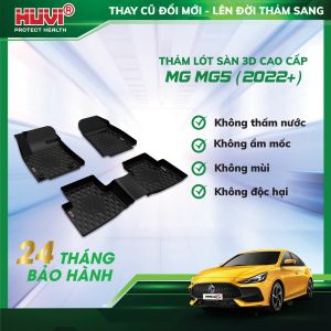 Thảm lót sàn ô tô MG5 2022-2023 3D nhựa TPE cao cấp