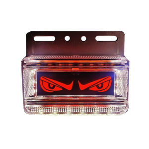 Devil Eye Trailer RV Marker LED Light DC 24V Clearance Side Marker Light for Truck Rectangular LED Side Marker Light Surface Mount Camper Truck