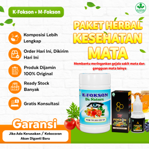 K Fokson Obat Mata Buram Rabun Minus Berlemak Pterygium Katarak Glaukoma Silinder Merah Dan Iritasi