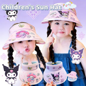 3D Pattern Kid Sun Hat Kuromi Pattern Kids Sun Hat UV Protection Empty Top Sun Hat