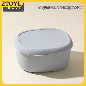ZTOYL 200 300 600ml Silicone Bento Hộp Ăn Trưa container không bị rò rỉ ăn trưa container bpa-miễn phí máy rửa chén an toàn