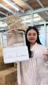 Large Cosmetic Storage  Dustproof Makeup Organizer Drawer Bekas Alat Solek L182