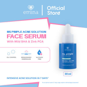 Emina Ms. Pimple Acne Solution Face Serum 30 mL - Serum Wajah Solusi Atasi Jerawat