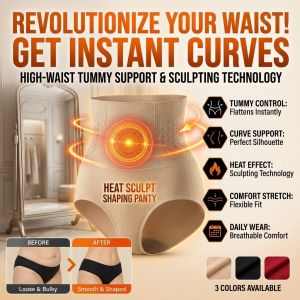 High Waist Shapewear Underwear Waist Trainer Body Shaper 30 Minute Thermal Sweat Tummy Control Compression Slimming Lingerie