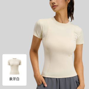 Yolo xuân hè thể thao bó sát Áo phông ngắn tay áo Yoga nữ tập thể dục chặt chẽ chạy Yoga ngắn tay