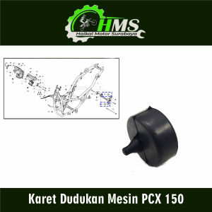 Karet Dudukan Mesin PCX 150 - Karet Damper Seher Boring Peredam Ganjal Ganjel Mesin Honda ADV