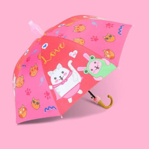 Children Cute Cartoon Umbrella for Boys and Girls Gift Primary School Student for Kindergarten J Handle Umbrella