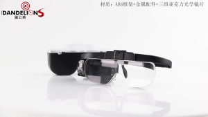 Headhold กระจกขยายแว่นขยายการอ่านค่าสายตา1.5X แว่นขยายไฟ LED 2X 2.5X ด้วยเลนส์แว่นขยาย