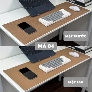 Thảm Lót Chuột Da PU 2 Mặt Kích Thước Lớn - Chống Nước - Chống Xước - Vân Da Thật - Dễ Vệ Sinh