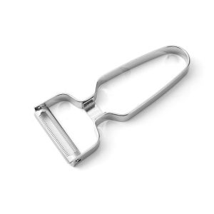 HUANG ปากกว้างปาก เครื่องขูดกะหล่ำปลี รูปตัว Y คู่มือการใช้งาน เครื่องปอกผลไม้ เครื่องทำลายเอกสาร เหล็กไร้สนิม เครื่องตัดมันฝรั่ง ที่ใส่สลัด