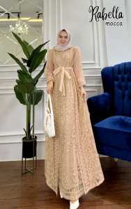 RABELLA busui Gamis pesta kondangan wisuda bridesmaid premium muslim