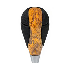 MODERNLUX Automotive Replacement Gear Shift Knob Microfiber Leather Screw Thread Mount Shifter Lever Handle Wear Resistant Automatic Transmission Knob Car Interior