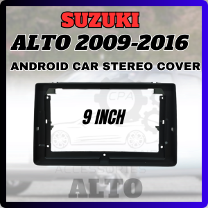 CPA ANDROID CAR STEREO COVER 9INCH SUZUKI ALTO 2009-2016 WITH STEREO WIRE HARNESS POWER CABLE (11485)