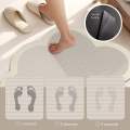 Roysler High-Efficiency Diatomite Bath Mat with Anti-Slip PVC Backing | Quick-Dry Absorbent Kitchen/Floor Mat. 
