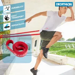 Decathlon Fitness Gym Elastic Resistance Band 15kg Domyos Lazada